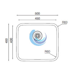 SOLFLESS FREGADERO MENFIS 1C INOX (Medidas)