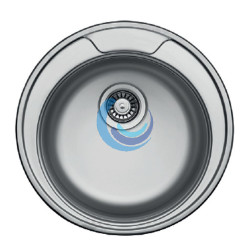 Fregadero de cocina circular brillo