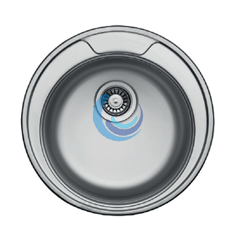 Fregadero de cocina circular brillo