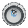 Fregadero de cocina circular brillo