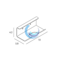 Percha doble baño (Medidas)