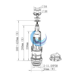 Descargador pulsador simple universal