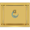 Fregadero rectangular 1 seno color oro