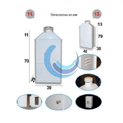 Caseta calentador 11 ó 13 Ltrs.blanca