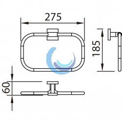 Accesorio baño toallero de anilla Urban