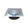 SUMIDERO SALIDA VERTICAL PVC D.75/50 TAPA INOX 15X15