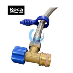 Llave de paso escuadra y flexible Roca Duplo