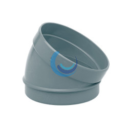 Codo PVC macho-hembra 110mm 15 grados
