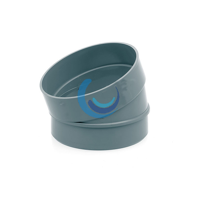 Codo PVC macho-hembra 110mm 15 grados