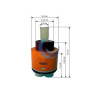 Cartucho Monomando DRAKO Ø40mm – Repuesto Original Ramón Soler