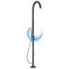 columnas ducha negra para jardin