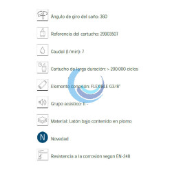 Grifo monomando para cocina