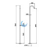 Dimension ducha jardin piscina