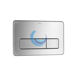 Placa de accionamiento antivandálica de acero inoxidable con descarga dual
