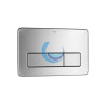 Placa de accionamiento antivandálica de acero inoxidable con descarga dual