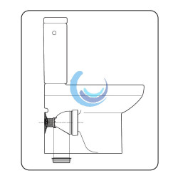 Manguito wc curvo recortable