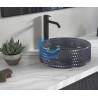 Lavabo de cristal negro