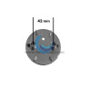 Tapa Embellecedor ducha plano Cromo 75Ø ROCA