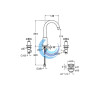 Grifo de Lavabo Bimando sobre Encimera - C207