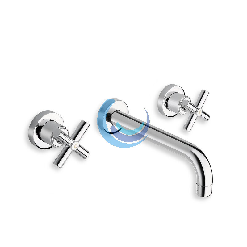 Kit Exterior Bimando de Lavabo Empotrado Caño 180 mm - C242