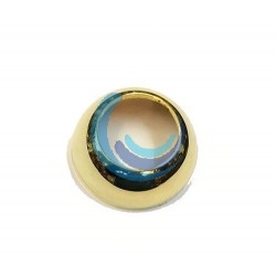Embellecedor dorado para tuerca de grifo monomando Ø35/40 mm fabricado en ABS.