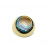 Embellecedor dorado para tuerca de grifo monomando Ø35/40 mm fabricado en ABS.