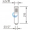 Teléfono ducha ABS 1F Marina