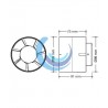 Extractor Eléctrico para Conducto Ø100 mm | Ventilador Oculto 100 m³/h
