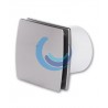 Extractor Eléctrico Decorativo Cromo Temporizado Ø100 mm | Panel Plano | 100 m³/h
