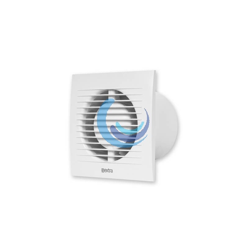 Extractor Eléctrico de Baño Ø100 mm | Rejilla Cuadrada 100 m³/h | 15W