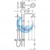 FLAT-TRES SELECTION TRESMOSTATIC Conjunto ducha termostática