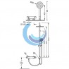 FLAT-TRES SELECTION TRESMOSTATIC Conjunto ducha termostática