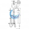 FLAT-TRES SELECTION TRESMOSTATIC Conjunto ducha termostática