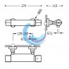 FLAT-TRES SELECTION TRESMOSTATIC ducha termostática