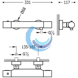 TRESMOSTATIC Ducha CLASS SELECTION termostática