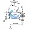 K-TRES Monomando lavabo ecoeficiente (Croquis sin desagüe automático)