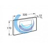 Placa accionamiento Duplo-M Roca 3/6 L 320 x 170 Blanco