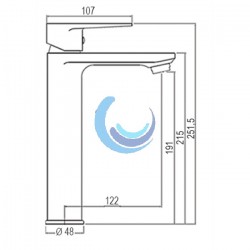 Oxen Monomando lavabo ALTO NADAL