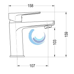 Grifo Monomando Lavabo ASTORIA Llavisan