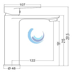 Monomando Lavabo CHEROKEE ALTO Llavisan