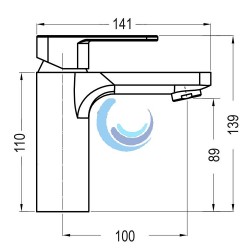 Monomando Lavabo CHEROKEE Llavisan (Medidas)