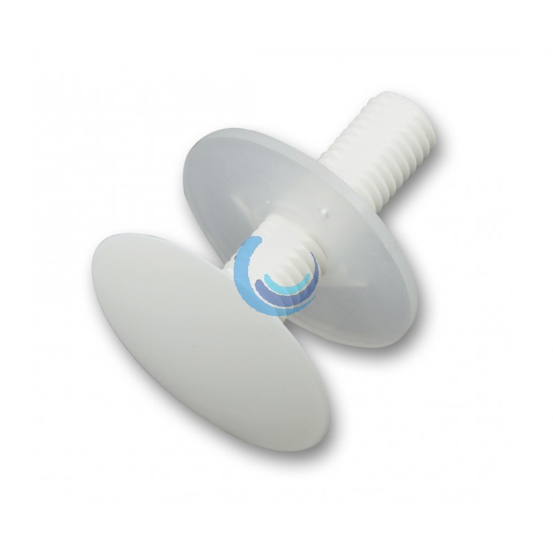 Roseta Cubre Agujeros para Grifería Blanca Ø43 mm | Embellecedor para Lavabo y Bidé