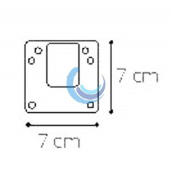 Escuadra de sujeción lavabo(Dimensiones)