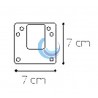 Escuadra de sujeción lavabo(Dimensiones)