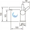 Grifo de lavabo monomando 105 Bimini EcoNature