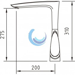 Grifo de cocina monomando caño fundido Aude EcoNature