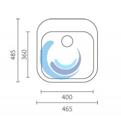 Fregadero Acero Inoxidable seno cuadrado