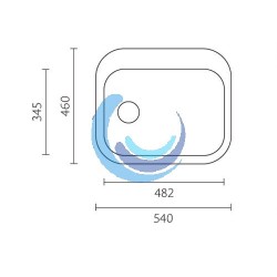 Fregadero Acero Inoxidable seno cuadrado
