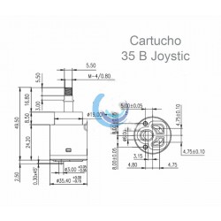 Cartucho monomando 35 Alto JOYSTICK