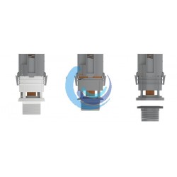 Descarga compacta de doble pulsador accionada por cable Plus